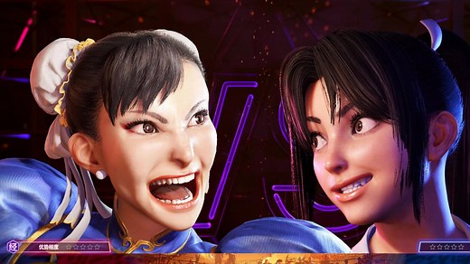 街霸6：春丽VS不知火舞，越来越抽象