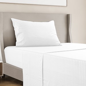 Lux Decor Collection Twin Sheets Set - 3 Pc Deep Pocket Bed Sheets for Twin Size Bed, Hotel Luxury Double Brushed Bedding Sheets & Pillowcases - White