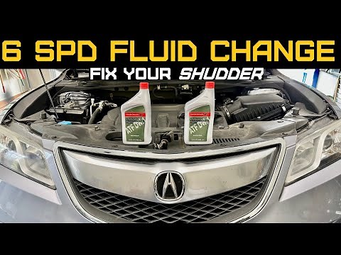 Acura RDX / MDX 6 speed transmission drain and fill