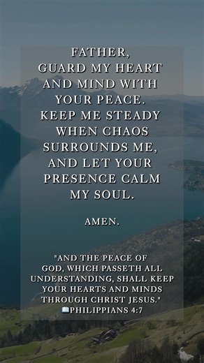 Prayer for Peace of Mind 🙏🏼 Philippians 4:7 🙏🏼Be Thou My Vision | Prayer Pray - Relaxing Music
