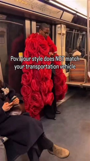 REL on Instagram: "Taking the subway so that everyone can see my outfit #ootd #outfitinspo #pfw #paris #metro"