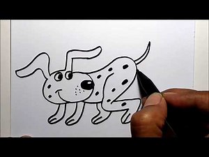 7 Drawing Tricks How to Draw a Dog from Numbers | Easy Tutorial Dog Drawing
