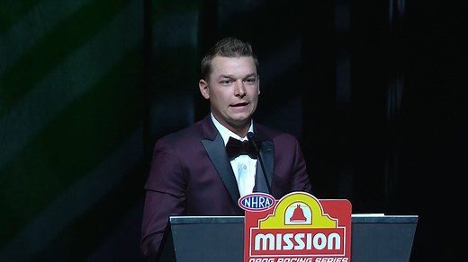 120K views · 3.8K reactions | “This was 19 years in the making. Anyone out there, enjoy the journey and never lift until you reach your goal.” It was an emotional championship speech from Austin Prock at the #NHRAAwards. | NHRA | Facebook