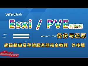 【虚拟机后悔药】Esxi/PVE虚拟机下，配置的备份与还原！虚拟机后悔药，搞软路由和超级网络，轻松应对一切崩溃风险，立即恢复健康状态。