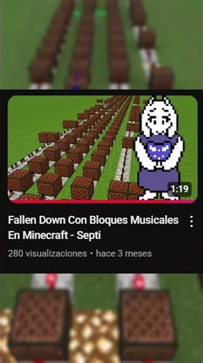 MEGALOVANIA en Minecraft con Bloques Musicales