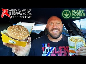 Ryback Feeding Time: Plant Power Fast Food Zac Attack & Buffalo Chicken Sandwich with Fries Mukbang