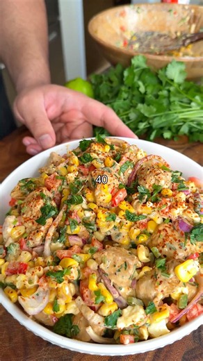 Mexican Chicken Corn Salad for weightloss 🤤