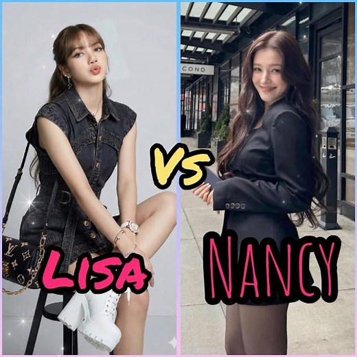 lisa vs Nancy how are best kpop idol 🇰🇷👑#blackpink 🖤💓