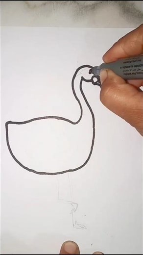 How to Draw a Beautiful Flamingo 🦩 | Easy Step-by-Step Art​Hacks#Drawing #Art #Shorts #EasyDrawing