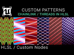 Unreal Engine 5.4 - Wave Pattern Generator in HLSL (Chainlink, Threads.etc)