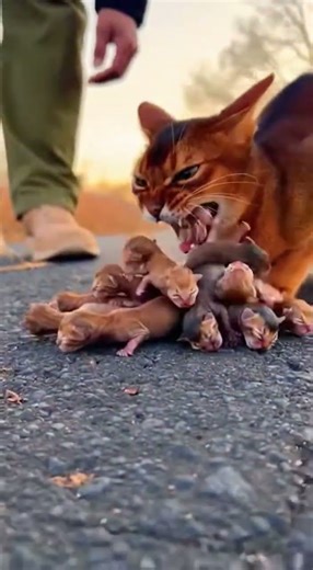 Mysterious Exotic Abyssinian Cat Midnight Adventure 🖤 #cat #abyssiniancat #viral #pregancy #shorts