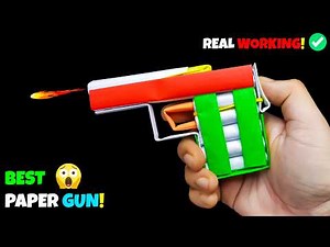 How to Make a Paper Gun That Shoots 🔥 Easy DIY Tutorial (Step by Step)