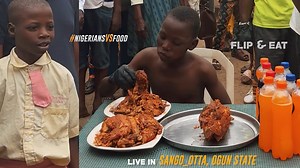 128M views · 1.3M reactions | I went to a popular garage park in Ogun state amd challenged bus drivers, kids and cool agberos | Nigerians VS Food | Facebook