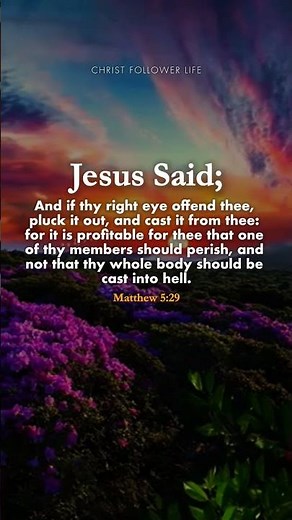 Remove What Leads You to Sin 🙏 Matthew 5:29 #bibleverses #godsays #godsaid #jesuschrist #godslove