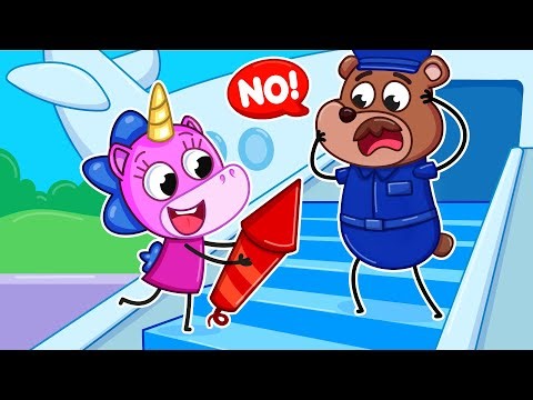 Oh no! Learn Airport Safety Rules! | Security Check in Airport | Teeny Mimi🦄