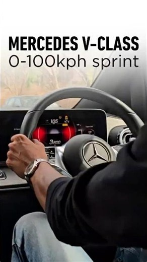 Mercedes V-Class acceleration test #shorts
