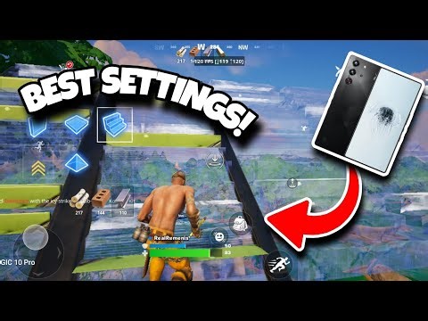 The BEST Fortnite Mobile Settings In Chapter 6! (120 FPS Gameplay)