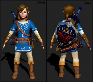 BOTW Link 3D Model