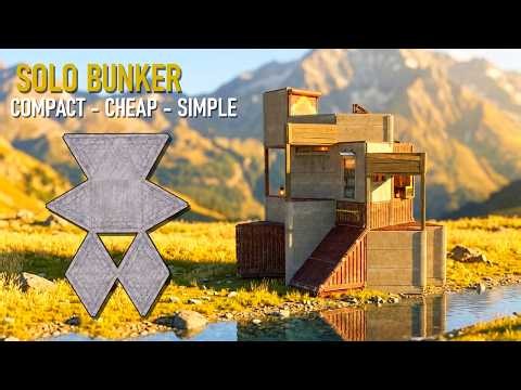 Rust Solo BUNKER Base Design (My Favorite Solo BUNKER Base Design)