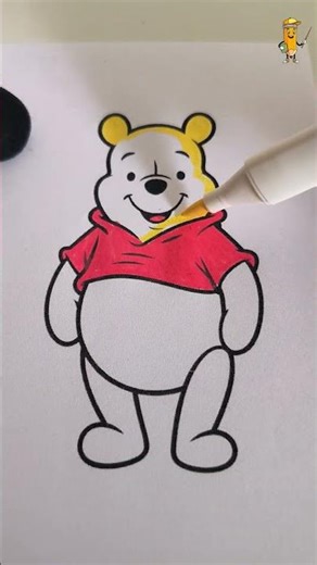 Tô Màu Gấu Pooh - How to color Pooh Bear - Part 9