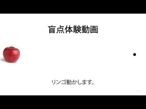 [Blind spot experience] 盲点体験動画 その１