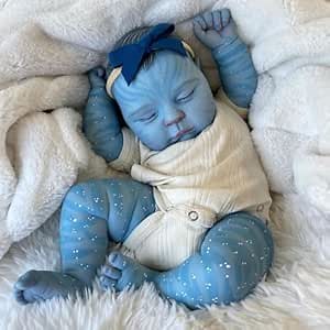 RXDOLL Avatar Reborn Baby Dolls Girl 20 inch Realistic Newborn Baby Dolls Boy Soft Cloth Body Life Like That Look Real Life Size Baby Doll Sleeping Avatar Reborn Babies