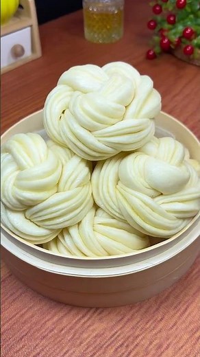 4 ingredients. Easy way to make bread without oven. Steam bun. Simple and healthy recipes. Delicious