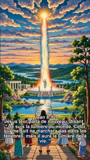 Jean 8:12 | Lumière dans les Ténèbres #Shorts #Bible