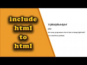 how to include html to inside html