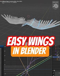 Animated Wings - Preset Pack for Blender - EasyWings #blender #animation #rigging #blender3d