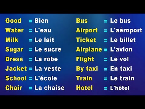 1500 Vocabulaires et phrases les plus Utilisés en Anglais | Facile à Apprendre
