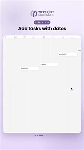 Creating a Gantt Chart with WP Project Manager #projectmanagement #projectmanager #taskmanagement