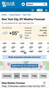 10-Day Weather Forecast — New York City