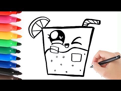 HOE TEKEN JE EEN SCHATTIG DRANKJE? LEREN TEKENEN VOOR KIDS