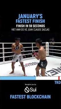 January’s fastest finish goes to Viet Anh Do's TKO of Jean Claude Saclag at ONE Friday Fights 140! 💥
