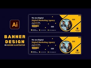 How to Create a Stunning Banner Design in Illustrator 2025 | Easy Tutorial for Beginners