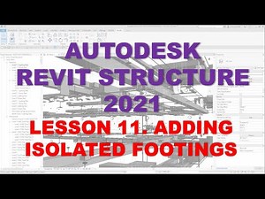 REVIT STRUCTURE 2021 - STEP BY STEP TUTORIAL 11 - ADDING ISOLATED FOOTINGS