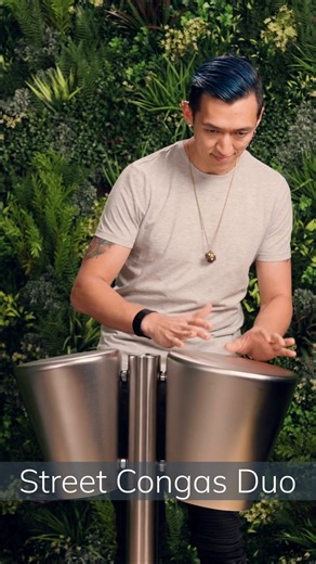 🥁 Meet the Street Congas – Big Rhythm. Built for the Street. 🎶 Designed for high-energy outdoor spaces, Street Congas bring bold, vibrant rhythm to parks, plazas, waterfronts, schools, and urban play areas. Their intuitive, hands-on design means instant engagement for all ages, no mallets, no instructions, just play. Tough, compact, and built to thrive in busy public environments, Street Congas deliver dynamic sound with minimal maintenance. Use them as a standout feature or pair them with oth