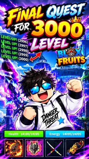 How I Completed Max Level 3000 In BLOX FRUIT |