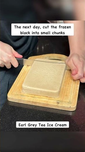 Homemade Earl Grey Tea Ice Cream - Easy No Churn Recipe #shorts