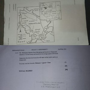 a to a sige 9O.T. 4Mathematical LiteracyGRADE 11 -ASSIGNMENT... | Filo