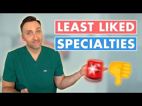 LEAST Favorite Specialties in Medicine