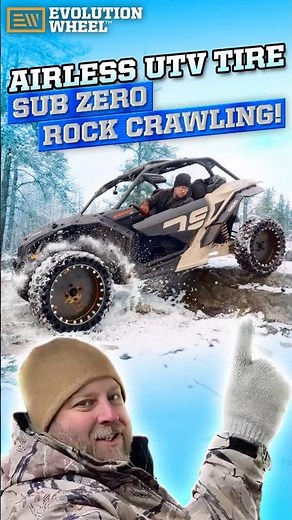 Airless UTV Tire - Sub Zero Rock Crawling!