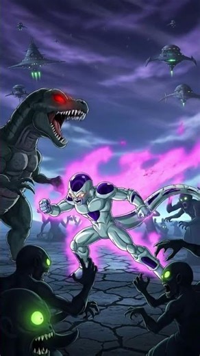 Black Dinosaur Tries to Fight Frieza... BAD IDEA 😨🔥