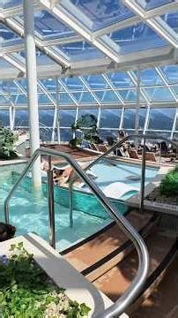 🌴 Inside the Adults-Only Solarium on the Ovation of the Seas 🍹 #RoyalCaribbean #OvationOfTheSeas
