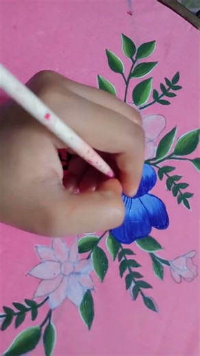 #tablecloth #painting #fabricpainting🎨🖌️ #zeba art🌺 #likeandsubscribe