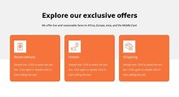 Explore our exclusive offers - HTML Template by Nicepage