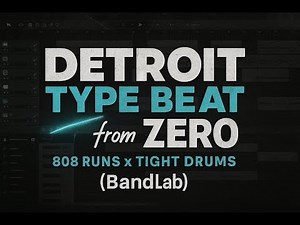 How to Make a Detroit Type Beat in BandLab (Full Step-by-Step Tutorial)