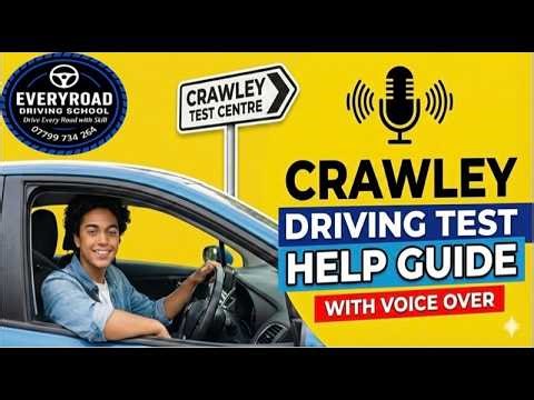 Arriving at Crawley Test Centre (VOICE OVER)