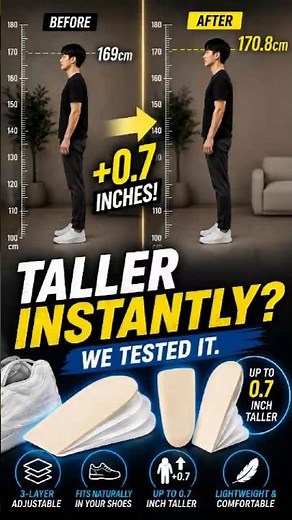 Can Height Insoles Really Make You Taller? We Tested It 👟📏